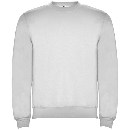 Pull ras du cou unisexe personnalisable 280gr Clasica ROLY Mélange blanc cendré
